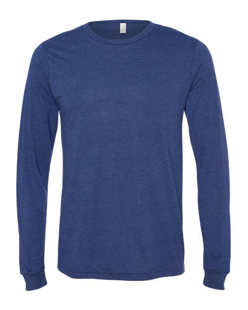 BELLA + CANVAS Unisex Triblend Long Sleeve Tee 3513 - Navy Triblend