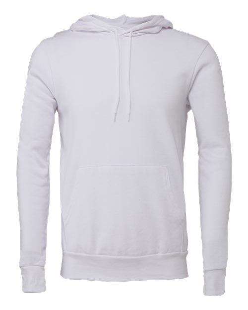 BELLA + CANVAS Unisex Sponge Fleece Hoodie Sweatshirt 3719 - White