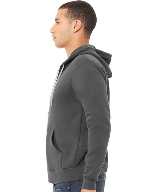 BELLA + CANVAS Unisex Sponge Fleece Full-Zip Hoodie Sweatshirt 3739 - Asphalt