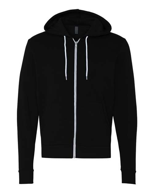 BELLA + CANVAS Unisex Sponge Fleece Full-Zip Hoodie Sweatshirt 3739 - Black