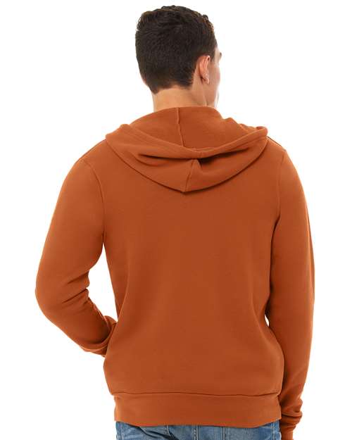 BELLA + CANVAS Unisex Sponge Fleece Full-Zip Hoodie Sweatshirt 3739 - Autumn