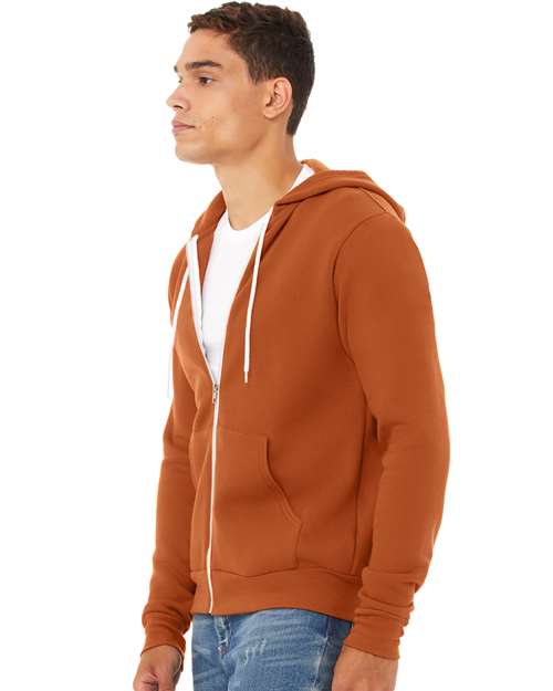BELLA + CANVAS Unisex Sponge Fleece Full-Zip Hoodie Sweatshirt 3739 - Autumn