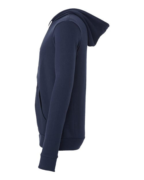 BELLA + CANVAS Unisex Sponge Fleece Full-Zip Hoodie Sweatshirt 3739 - Navy