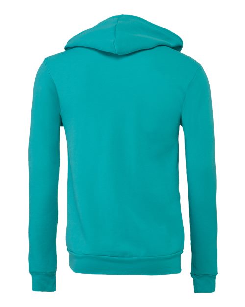 BELLA + CANVAS Unisex Sponge Fleece Full-Zip Hoodie Sweatshirt 3739 - Teal