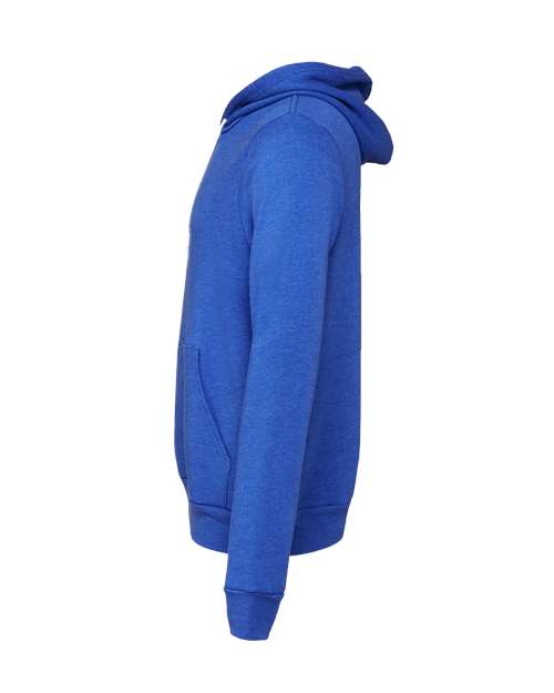 BELLA + CANVAS Unisex Sponge Fleece Full-Zip Hoodie Sweatshirt 3739 - True Royal