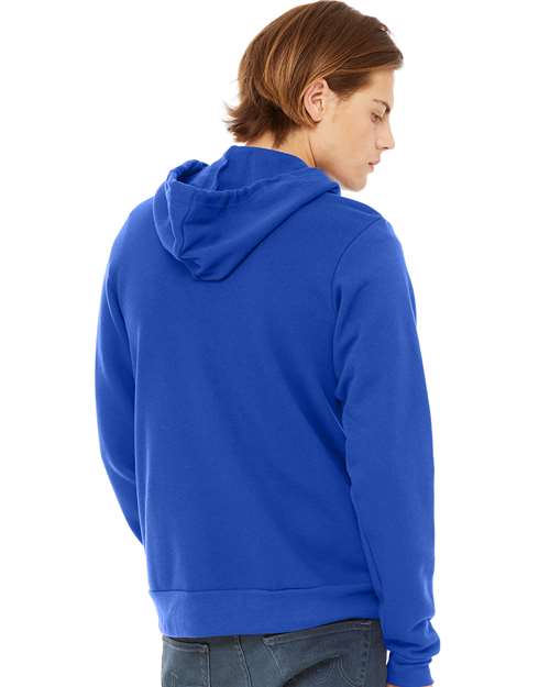 BELLA + CANVAS Unisex Sponge Fleece Full-Zip Hoodie Sweatshirt 3739 - True Royal