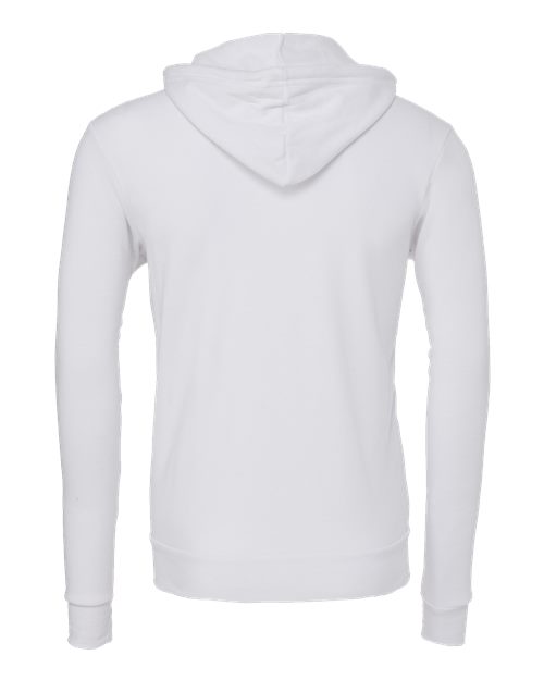 BELLA + CANVAS Unisex Sponge Fleece Full-Zip Hoodie Sweatshirt 3739 - White