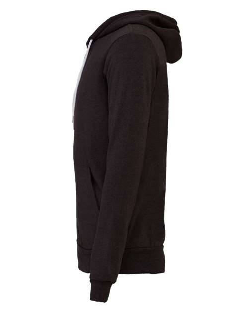 BELLA + CANVAS Unisex Sponge Fleece Full-Zip Hoodie Sweatshirt 3739 - Dark Grey Heather