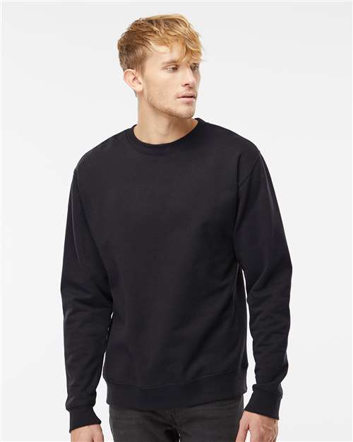 Independent Trading Co. Unisex Midweight Crewneck Sweatshirt SS3000 - Black