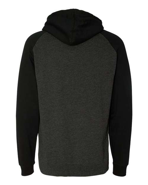 Independent Trading Co. Unisex Raglan Hooded Sweatshirt IND40RP