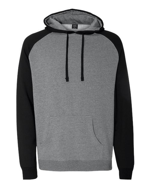 Independent Trading Co. Unisex Raglan Hooded Sweatshirt IND40RP