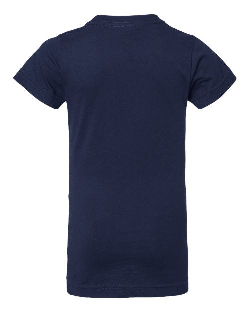 LAT Girls' Fine Jersey Tee 2616 - Navy