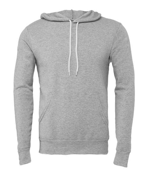 BELLA + CANVAS Unisex Sponge Fleece Hoodie Sweatshirt 3719 - Athletic Heather