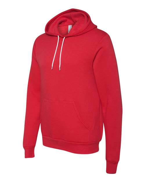 BELLA + CANVAS Unisex Sponge Fleece Hoodie Sweatshirt 3719 - Red