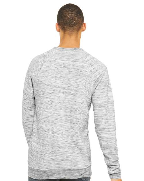 BELLA + CANVAS Unisex Sponge Fleece Raglan Crewneck Sweatshirt 3901 - Light Grey Marble