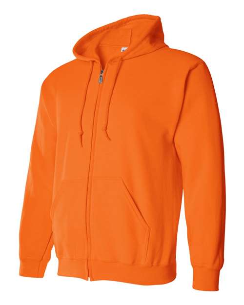Gildan Unisex Heavy Blend™ Full-Zip Hooded Sweatshirt 18600 - Safety Orange