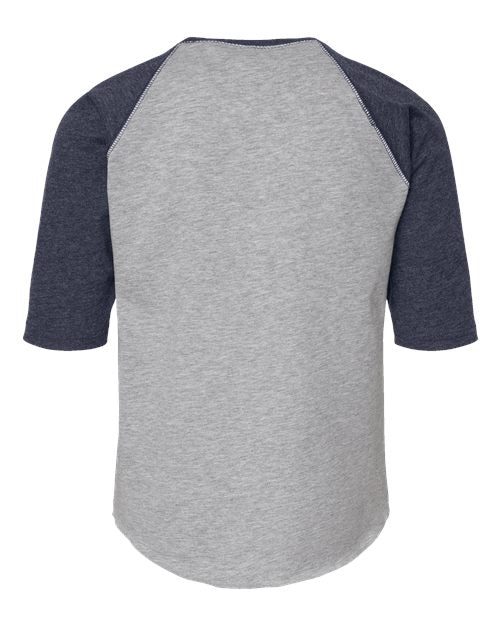 LAT Youth Baseball Fine Jersey Three-Quarter Sleeve Tee 6130