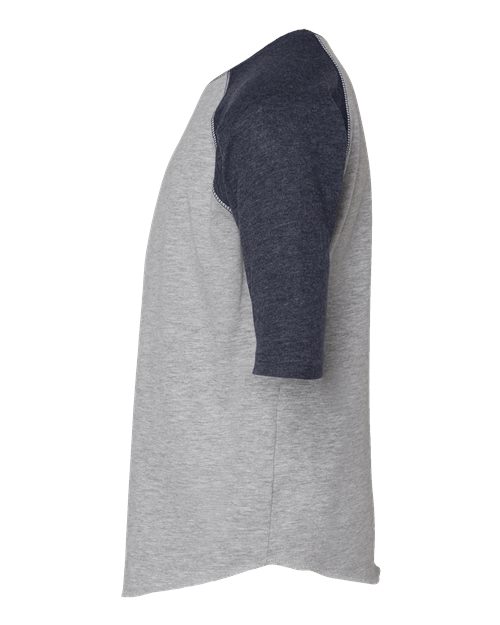 LAT Youth Baseball Fine Jersey Three-Quarter Sleeve Tee 6130