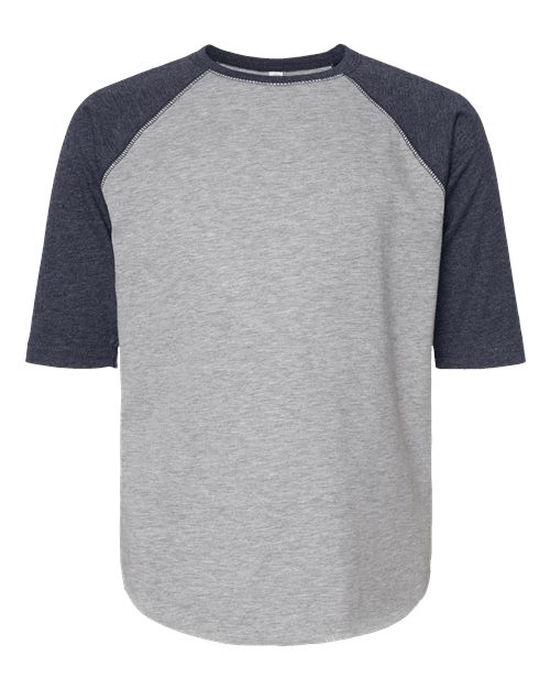 LAT Youth Baseball Fine Jersey Three-Quarter Sleeve Tee 6130