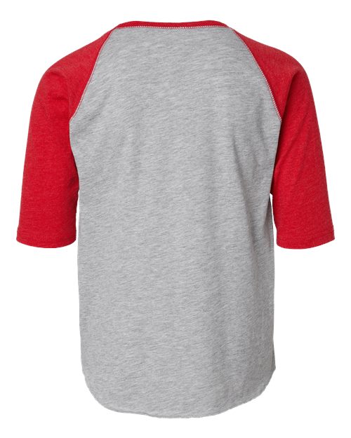 LAT Youth Baseball Fine Jersey Three-Quarter Sleeve Tee 6130