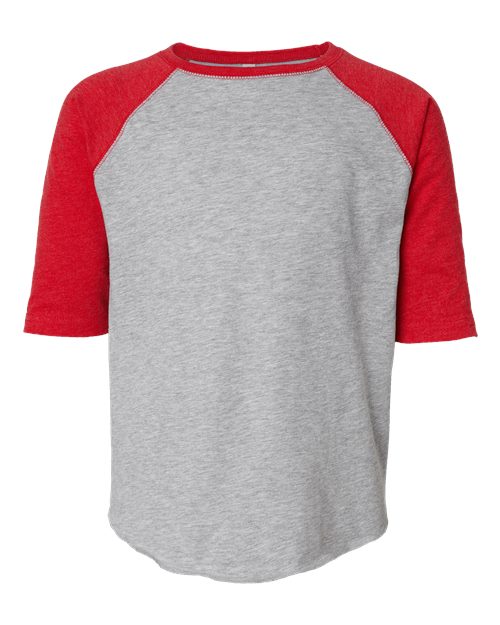 LAT Youth Baseball Fine Jersey Three-Quarter Sleeve Tee 6130