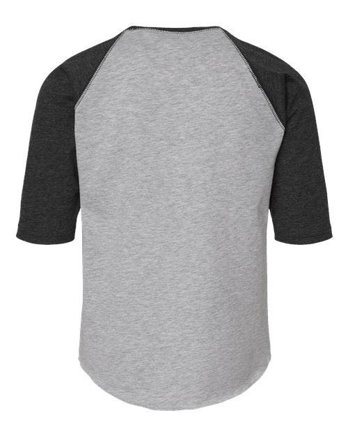 LAT Youth Baseball Fine Jersey Three-Quarter Sleeve Tee 6130
