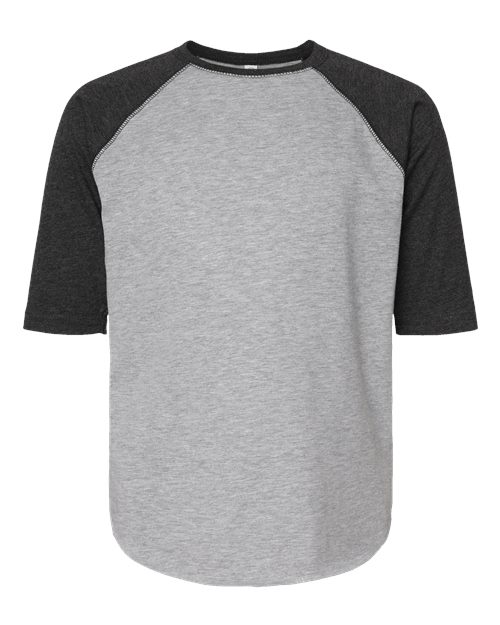 LAT Youth Baseball Fine Jersey Three-Quarter Sleeve Tee 6130