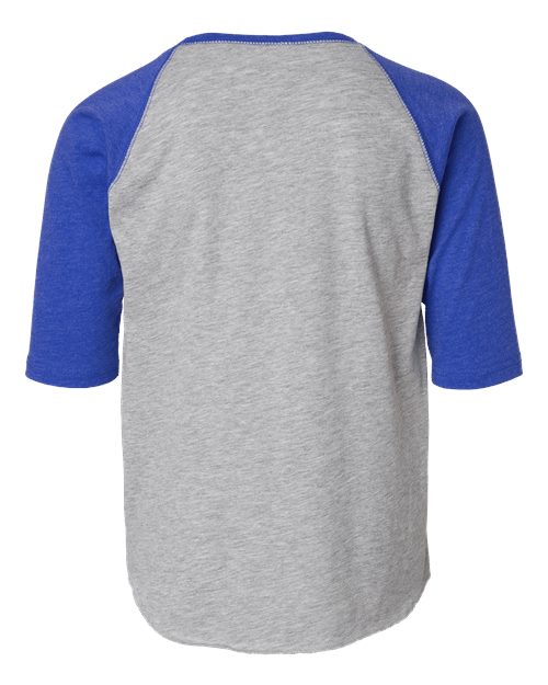 LAT Youth Baseball Fine Jersey Three-Quarter Sleeve Tee 6130