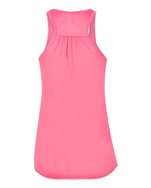 BELLA + CANVAS Women's Flowy Racerback Tank 8800 - Neon Pink