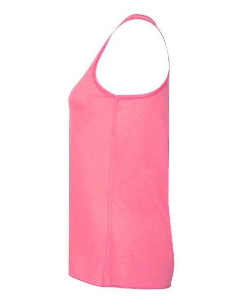 BELLA + CANVAS Women's Flowy Racerback Tank 8800 - Neon Pink
