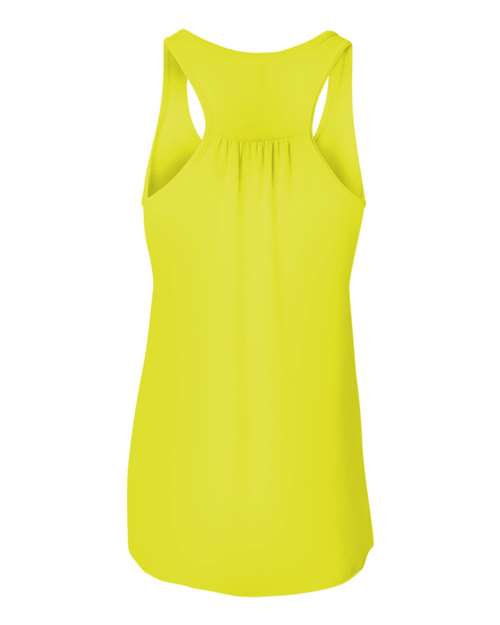 BELLA + CANVAS Women's Flowy Racerback Tank 8800 - Neon Yellow