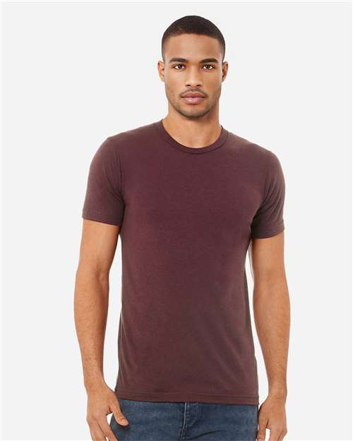 BELLA + CANVAS Triblend Tee 3413 - Maroon Triblend