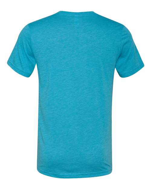 BELLA + CANVAS Unisex Triblend V-Neck Tee 3415 - Aqua Triblend