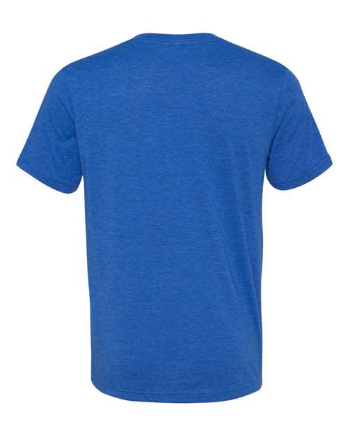 BELLA + CANVAS Unisex Triblend V-Neck Tee 3415 - True Royal Triblend