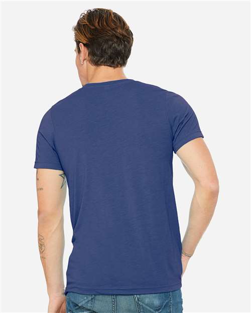 BELLA + CANVAS Unisex Triblend V-Neck Tee 3415 - True Royal Triblend