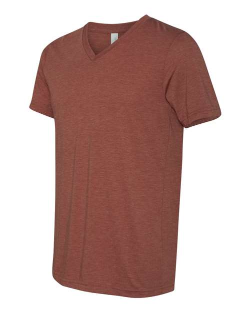 BELLA + CANVAS Unisex Triblend V-Neck Tee 3415 - Clay Triblend