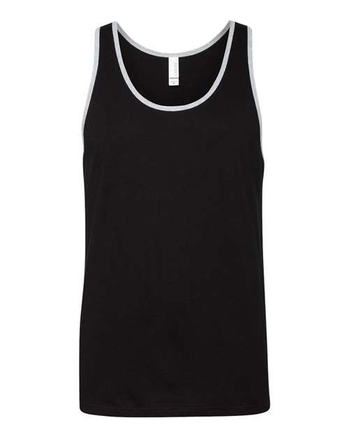 BELLA + CANVAS Jersey Tank 3480 - Black/ Athletic Heather