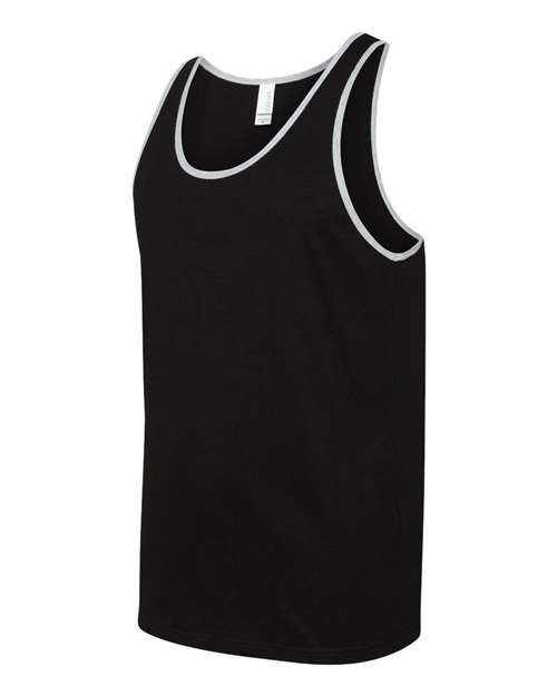 BELLA + CANVAS Jersey Tank 3480 - Black/ Athletic Heather