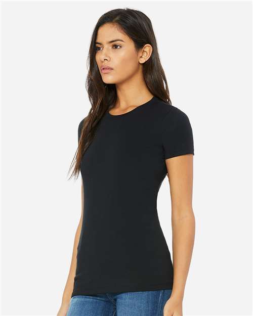 BELLA + CANVAS Women's Slim Fit Tee 6004 - Solid Black Blend