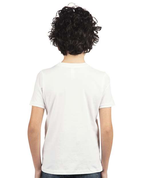 Next Level Youth Cotton T-Shirt 3310 - White