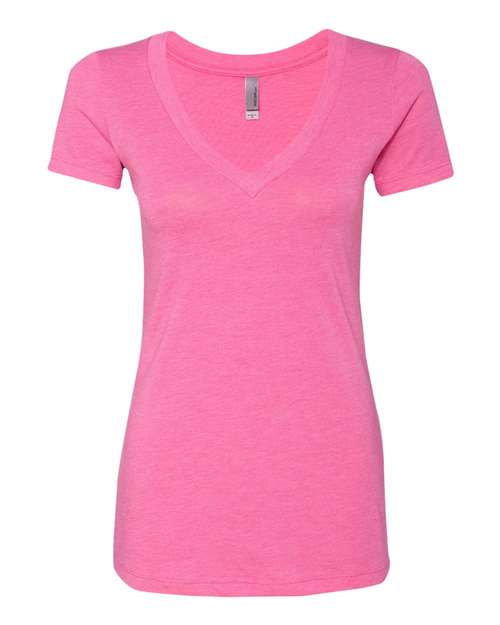 Next Level Women’s Triblend Deep V-Neck T-Shirt 6740