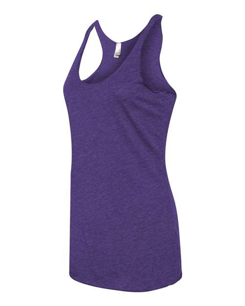 Next Level Women’s Triblend Racerback Tank 6733 - Purple Rush