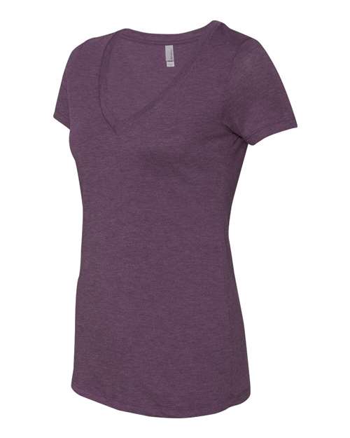 Next Level Women’s Triblend Deep V-Neck T-Shirt 6740