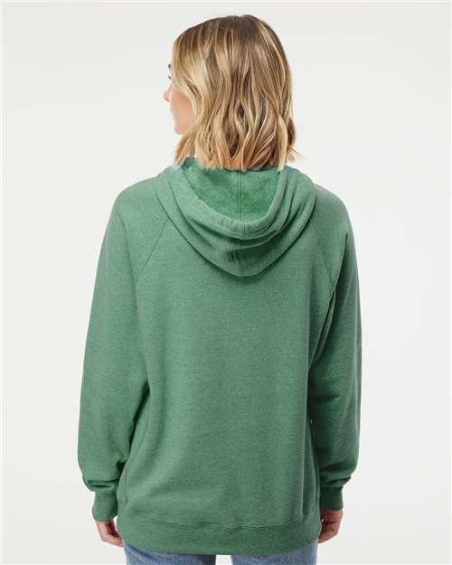 Independent Trading Co. Unisex Special Blend Raglan Hooded Sweatshirt PRM33SBP - Sea Green