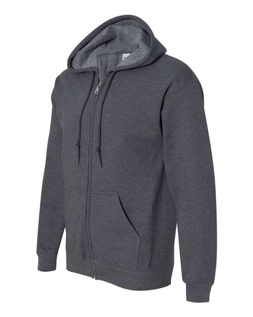 Gildan Unisex Heavy Blend™ Full-Zip Hooded Sweatshirt 18600 - Dark Heather