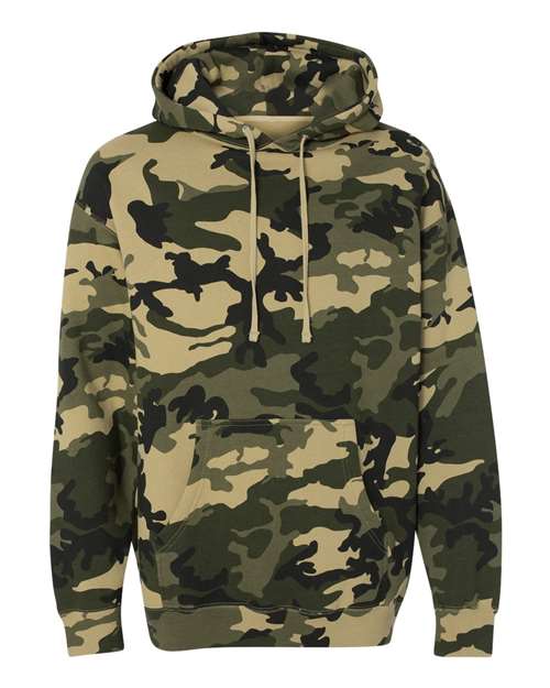 Independent Trading Co. Unisex Heavyweight Hooded Sweatshirt IND4000 - Army Camo