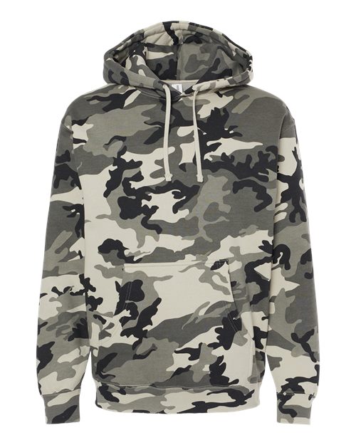 Independent Trading Co. Unisex Heavyweight Hooded Sweatshirt IND4000 - Snow Camo