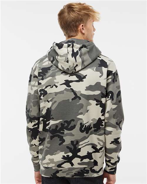 Independent Trading Co. Unisex Heavyweight Hooded Sweatshirt IND4000 - Snow Camo