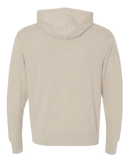 Independent Trading Co. Unisex Heathered French Terry Full-Zip Hooded Sweatshirt PRM90HTZ