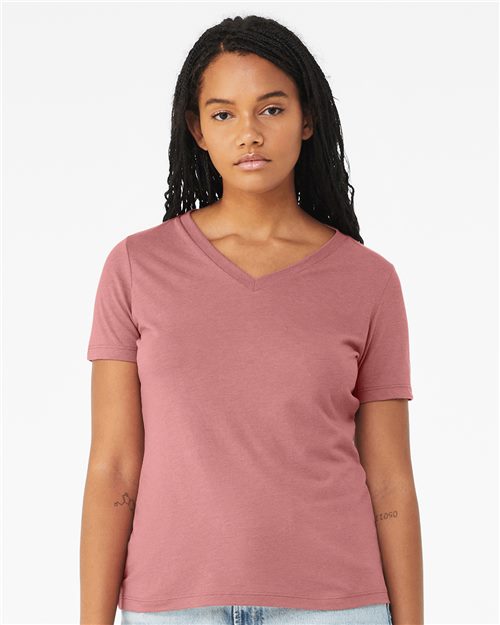 BELLA + CANVAS Women's Relaxed Triblend V-Neck Tee 6415